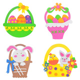 4-Pack Easter EVA Craft Basket Kit – DIY Decorative Set for Kids, Perfect for Holiday Crafts, Classroom Activities & Parent-Child Projects