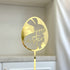 10-Piece Set of Elegant Easter Cake Toppers – Gold Acrylic "Happy Easter" Decorations with Bunny & Egg Designs, Perfect for Party Cakes and Festive Table Settings(Style 2)