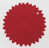 5-Piece Round Flower Silicone Trivet Set – Heat-Resistant, Non-Slip, Dishwasher-Safe Pot Holder for Kitchen Protection and Table Decoration