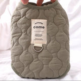 Green Winter Dog Vest for Small and Medium Breeds – Thickened Warm Quilted Coat with Soft Fleece Lining, Adjustable Fit for Dogs and Cats(Size: XL)