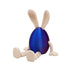 3-Piece Red and blue gradient Easter Figurine Set – Identical Poseable Egg-Shaped Toys for Holiday Display and Interactive Play
