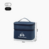 Dark blue Compact Double-Layer Medicine Storage Case – Portable First Aid Organizer for Home, Travel & Emergency Use