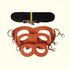 2-Pack Orange Small Mammal Harness Set – 6 Pcs (S/M/L ×2) + 2×1.5m Leashes for Secure Outdoor Handling
