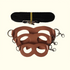 2-Pack dark brown Small Mammal Harness Set – 6 Pcs (S/M/L ×2) + 2×1.5m Leashes for Secure Outdoor Handling