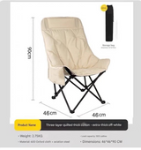 White Fixed High-Back Folding Chair – 46cm Wide Seat, 90cm Height, 250kg Load Capacity with Carry Bag