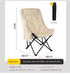 White Fixed High-Back Folding Chair – 46cm Wide Seat, 90cm Height, 250kg Load Capacity with Carry Bag