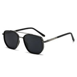 Sanded blue Rectangular Sunglasses – Classic Frame Design with Adjustable Nose Pads for Daily Wear