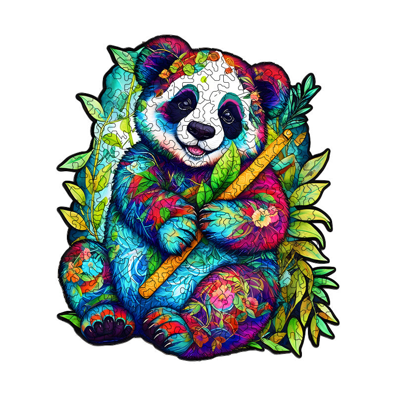 Irregular-Shaped Puzzle – A3 Size (33×43cm), 210-Piece Design, 4mm Thickness, Compact Packaging(Flute Panda)