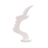 2-Pack White Desktop Eyeglass Holder – Minimalist Design for Home or Office, Stable Display Stand with Rounded Base