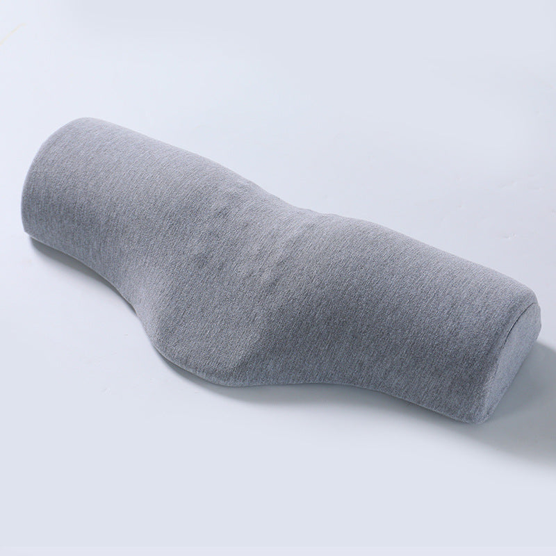 Light gray Cervical Support Pillow – Memory Foam Core with Ergonomic Design for Neck Pain Relief and Deep Sleep
