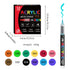 Acrylic Brush Marker – 12-Pack, Water-Based Ink, Flexible Tip, for Multi-Surface Art and Labeling