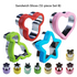 Stainless Steel Food Cutter Set – 12-Piece, Multi-Shape, with PP Press Cover for Sandwich, Cookie, Fruit and Vegetable Use(B)