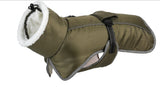 Green Dog Winter Jacket – Warm, Windproof & Waterproof Pet Coat with Fleece Lining and Reflective Strips for Cold Weather(Size: L)