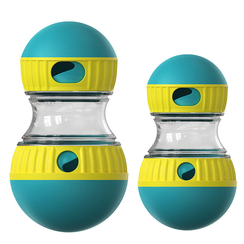 2-Piece Green Slow Feeder Dog Toy Set – Large & Small Rolling Treat Dispenser Ball for Puzzle Feeding, Mental Stimulation, and Digestive Health