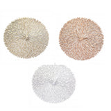 Set of 3 Nordic-Style Round Table Mats – Heat-Resistant, Non-Slip PVC Placemats for Home Use, Creative Dish Pads, 38cm Diameter, Ideal for Dining Tables and Decor