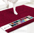 Deep red 50×80 cm Extra-Thick Chenille Floor Mat for Bathrooms and Pet Use – High-Density Absorbent, Non-Slip, Machine-Washable Rug for Dogs and Humans