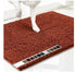 Orange-red 50×80 cm Extra-Thick Chenille Floor Mat for Bathrooms and Pet Use – High-Density Absorbent, Non-Slip, Machine-Washable Rug for Dogs and Humans