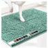 Sea Foam Green 50×80 cm Extra-Thick Chenille Floor Mat for Bathrooms and Pet Use – High-Density Absorbent, Non-Slip, Machine-Washable Rug for Dogs and Humans
