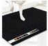 Black 50×80 cm Extra-Thick Chenille Floor Mat for Bathrooms and Pet Use – High-Density Absorbent, Non-Slip, Machine-Washable Rug for Dogs and Humans