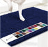 Dark blue 50×80 cm Extra-Thick Chenille Floor Mat for Bathrooms and Pet Use – High-Density Absorbent, Non-Slip, Machine-Washable Rug for Dogs and Humans