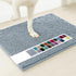 Sky blue 50×80 cm Extra-Thick Chenille Floor Mat for Bathrooms and Pet Use – High-Density Absorbent, Non-Slip, Machine-Washable Rug for Dogs and Humans