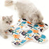 Automatic Cat Hunting Game Mat with 360° Teaser Wand, USB-C Rechargeable Interactive Pet Toy for Indoor Cats, Self-Entertainment Hide-and-Seek Play Mat, Durable Fabric & ABS Construction(Five-pointed star, beige)