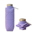 Purple 700ml Collapsible Silicone Water Bottle with Diamond Pattern - Food-Grade Portable Sports Bottle for Hiking, Camping, Travel & Gym - Leak-Proof Foldable Design with Carabiner Clip