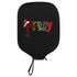Black Neoprene Pickleball Paddle Cover Protective Case with Fun Graphic Design Durable Beach Tennis Racket Sleeve Bag for Table Tennis Paddles Shockproof Sports Equipment Storage(Style:3)