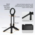 Black Portable Magnetic Phone Mount with MagLock - Multi-Functional Foldable Tripod Stand for Desktop, Travel & Vlogging, Strong Dual Magnet Design for iPhone & Android