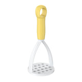 3-Pack Yellow Manual Potato Masher - Baby Food Maker & Vegetable Ricer with Reinforced Arch Design, Durable PP Kitchen Tool for Mashing Potatoes, Sweet Potatoes, and Fruits