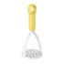 3-Pack Yellow Manual Potato Masher - Baby Food Maker & Vegetable Ricer with Reinforced Arch Design, Durable PP Kitchen Tool for Mashing Potatoes, Sweet Potatoes, and Fruits