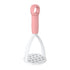 3-Pack Pink Manual Potato Masher - Baby Food Maker & Vegetable Ricer with Reinforced Arch Design, Durable PP Kitchen Tool for Mashing Potatoes, Sweet Potatoes, and Fruits