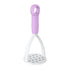 3-Pack Purple Manual Potato Masher - Baby Food Maker & Vegetable Ricer with Reinforced Arch Design, Durable PP Kitchen Tool for Mashing Potatoes, Sweet Potatoes, and Fruits