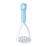 3-Pack Blue Manual Potato Masher - Baby Food Maker & Vegetable Ricer with Reinforced Arch Design, Durable PP Kitchen Tool for Mashing Potatoes, Sweet Potatoes, and Fruits