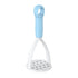 3-Pack Blue Manual Potato Masher - Baby Food Maker & Vegetable Ricer with Reinforced Arch Design, Durable PP Kitchen Tool for Mashing Potatoes, Sweet Potatoes, and Fruits