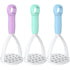 3-Pack Blue,green and purple Manual Potato Masher - Baby Food Maker & Vegetable Ricer with Reinforced Arch Design, Durable PP Kitchen Tool for Mashing Potatoes, Sweet Potatoes, and Fruits