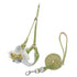 Green Lace Y-Shaped Pet Harness and Leash Set - Breathable Mesh Vest for Small to Medium Dogs and Cats - Comfortable Walking Gear with 150cm Leash(Size:M)