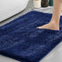 Dark blue Thickened Chenille Bathroom Floor Mat 50x80cm Super Absorbent Non-Slip TPR Backing Rug for Shower Entrance and Washroom Soft Comfort for Local Households