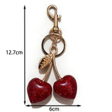 Fashionable Fashionable Cherry Keychain with Fruit Pendant for Handbags and Keys Stylish Accessory Solution for Local Trendsetters Cherry Keychain with Fruit Pendant for Handbags and Keys Stylish Accessory Solution for Local Trendsetters(Cherries of Love)