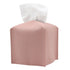 2 Pack Pink PU Leather Rectangular Tissue Box Covers Foldable Roll Paper Bag for Car Home and Bathroom Modern Storage Solution for Local Households