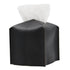2 Pack Black PU Leather Rectangular Tissue Box Covers Foldable Roll Paper Bag for Car Home and Bathroom Modern Storage Solution for Local Households