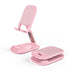 Pink Adjustable Desktop Phone Stand Telescopic Foldable Portable Tablet Holder for Home Office and Streaming Ergonomic Solution for Local Professionals