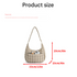 Khaki Ruched Cloud Shoulder Bag with Puffy Down Cotton Padded Dumpling Shape Lightweight Crossbody Handbag for Local Women Fashionable Daily Essential