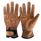 Size 2XL Heavy-Duty Cowhide Protective Gloves with Heat Resistant and Wear-Proof Leather for Outdoor Camping Welding and Industrial Work Reliable Hand Guard for Local Professionals