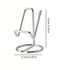 2-Pack Silver Universal Aluminum Phone Stand - Minimalist One-Piece Metal Tablet Holder - Durable Integrated Fixed Angle Desktop Bracket, Sleek Industrial Design for Home Office and Bedroom