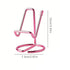 2-Pack Pink Universal Aluminum Phone Stand - Minimalist One-Piece Metal Tablet Holder - Durable Integrated Fixed Angle Desktop Bracket, Sleek Industrial Design for Home Office and Bedroom