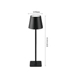 LED High-Foot Table Lamp with Touch Control - Rechargeable Dimmable Bedside Night Light for Bedroom & Living Room - Perfect Gift for Women(Black square base)