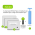 Six Vacuum Storage Bags Set with Hand Pump - Space Saving Compression Bags for Travel & Wardrobe Organization
