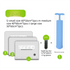 Nine Vacuum Storage Bags Set with Hand Pump - Space Saving Compression Bags for Travel & Wardrobe Organization