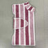 Red Stripes Super Absorbent Pet Bathrobe with Waist Belt & Neck Snap - Full Coverage Quick-Drying Towel for Dogs & Cats (XS Size)